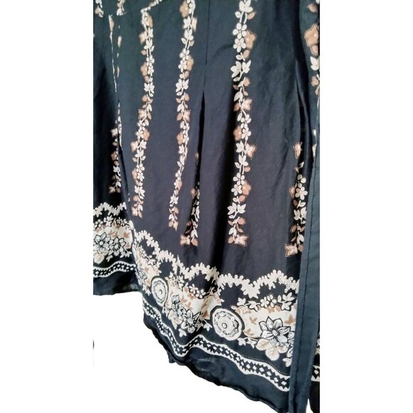 Mix Nouveau Womens Floral Waist Tie Boho Design Fully Lined Skirt Plus Size 2X - Picture 5 of 8